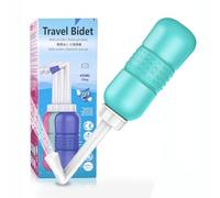 Giural Bidé de viaje Bidé portátil fácil de usar con boquilla conveniente, bolsa de viaje, bidé portátil de 450 ml de capacidad para mujeres con boquilla en ángulo,Verde