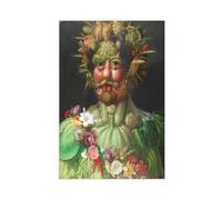 Giuseppe Arcimboldo - Lienzo decorativo de Rudolf II como Vertumnus y arte de pared, impresión moderna para decoración de dormitorio familiar, 50 x 75 cm