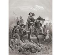 Giuseppe Garibaldi 1807-1882 lidera a sus hombres en la batalla de Varese el 26 de mayo de 1859 durante la Segunda Guerra de Independencia Italiana. Después de una obra contemporánea de Adolphe Jean