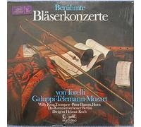Giuseppe Torelli , Baldassare Galuppi , Georg Philipp Telemann , Wolfgang Amadeus Mozart , Leopold Mozart , Willy Krug , Peter Damm Das Kammerorchester Berlin , Helmut Koch - Berühmte Bläserkonzerte - Eurodisc - 80 275 LK, Eurodisc - C 80 275