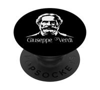 Giuseppe Verdi Compositor Silhouette Música clásica Ópera PopSockets PopGrip Adhesivo