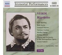 Giuseppe Verdi Immortal performances (CD) Album (Importación USA)