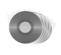 GIUSOBG 100x Fundas de Vinilo 12 Pulgadas Standard Transparentes LP 33 RPM, Exteriores Plastico Protectoras de Vinilo Funda Exterior Transparente de Plástico Polipropileno de Alta Densidad (100)