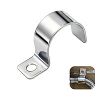 GIUSOBG 20 Piezas Grapas para Cables 25MM per Tubi Acciaio Inox 304 Spessorato Ferma Cavi Elettrici Fermacavi Muro Foro Singolo a U Morsetti Tubi Per il Fissaggio di Cavi, Fili e Tubi (25mm)