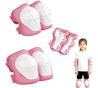 GIUSOBG 6 Piezas Protecciones Patines Set Incluir Rodilleras y Coderas Niño