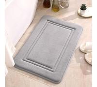 GIUSOBG Alfombra Baño Antideslizante 60 * 40CM Antideslizante Gris Alfombra Absorbente Alfombrilla Súper Absorbente Ducha Alfombrilla baño Lavable a Máquina para Salón,Aseo