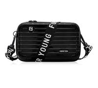 GIUSOBG Bolsos Mujer Bandolera 18*11*6cm Bolso Mujer Pequeño Multifunción con Larga Desmontable Ajustable Correa de Hombro, Mini Bolso Satchel para Señora, Mujer, Viaje De Compras y Trabajo (Negro)