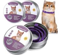 GIUSOBG Collar Calmante para Perros Y Gatos 2 pcs Collares Calmantes para Gatos Collares Collar Calmante Feromonas Tamaño Ajustable Tamaño Ajustable y Duración 30 Días Alivia La Ansiedad para Gatos
