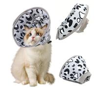 GIUSOBG Collar Elisabelino para gato, suave collar elisabelino para perro ajustable, collar protector para gato antimordeduras no lamerse para gatos para recuperación postoperatoria del animal (S, 12
