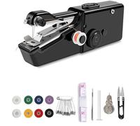 GIUSOBG Máquina de Coser Portátil a Mano, Máquina de Coser Profesional Mini Handheld Sewing Machine para Principiantes, máquinas de Coser Eléctricas con Kit de Costura para Bricolaje