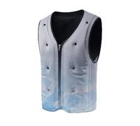 Giust Refrescante Original Chaleco Refrescante | Mochila Ajustable con Soporte Teléfono | Ropa Unisex Reutilizable para Adultos Ideal para Entrenamiento Ciclismo Correr P, Gris, riferimento alla