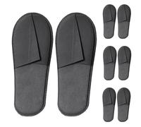 Giutsaull Cómodas Pantuflas, 4 Pares Zapatillas Desechables, Zapatillas de Hotel,Pantuflas Desechables Antideslizantes, Pantuflas Invitados, Zapatillas de Casa, para Hogar, Viajes, Hotel, Baño