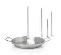 Giutsaull Pinchos verticales de acero inoxidable para barbacoa y horno, juego de pinchos Gyros con 3 pinchos extraíbles (8,10,12 pulgadas) para kebabs, kebab y shawarma