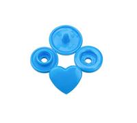 GIVBRO 30pcs en forma de corazón T5 botones a presión sujetadores de plástico pernos prisioneros accesorios para bricolaje manualidades pañales baberos haciendo azul