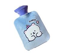 GIVBRO Botella de agua caliente calentador de manos con osos patrón de felpa cubierta de tela para niños amigos padres regalo (#H)