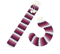 GIVBRO Botella de agua caliente larga en forma de U cuello hombro botella de agua caliente con cubierta para cuerpo mano pie calentamiento 2 juegos