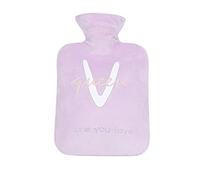 GIVBRO Botella de agua caliente texto impreso bolsa de agua caliente regalo para cumpleaños Navidad año nuevo 1000ml (#A)