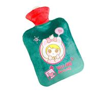 GIVBRO Calentador de manos para botellas de agua caliente con diseño de niña, cubierta de tela de felpa para niños, amigos, padres, regalo de 2000 ml (#C)