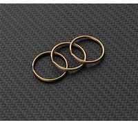 GIVBRO Llaveros mini anillos divididos, 20 piezas de anillos abiertos, llavero redondo, anillos de metal para llavero, joyería, manualidades, 25 mm, bronce