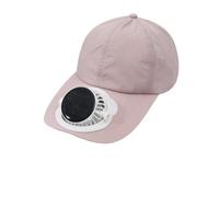 GIVBRO Sombrero de ventilador solar con ventilador extraíble y carga USB, gorra de verano transpirable con protección solar, 8-16 horas/4-8 horas de tiempo de funcionamiento, rosa, 4-8 Hours