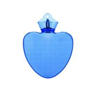 GIVBRO Superficie lisa de la forma del corazón de la botella de agua caliente del PVC de la botella de agua caliente ambos lados 1000ml