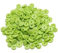 GIVBRO T5 - Botones de presión de plástico para ropa de bebé, pañales, baberos, manualidades, verde menta, 50 unidades