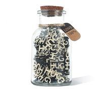 Give a Hug-7 oz Hugs - Pieza de letra recortada de madera - Abraza en un tarro regalos para mujeres, novia, novio, amigos