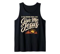 Give Jesus In The Morning Christian Faith Camiseta sin Mangas