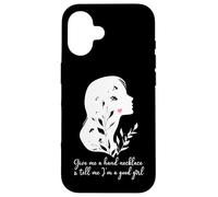 Give Me a Hand Necklace and Tell Me Im a Good Girl Smut Book Carcasa para iPhone 16