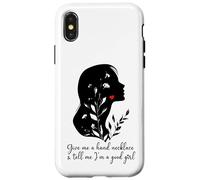 Give Me a Hand Necklace and Tell Me I'm a Good Girl Smutt Carcasa para iPhone X/XS