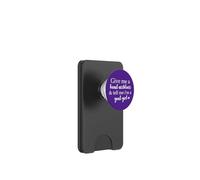 Give Me a Hand Necklace & Tell Me Im a Good Girl Book Purple PopSockets PopWallet para MagSafe