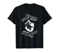 Give me Coffee or Death - Sad Aesthetic Edgy Streetwear Camiseta
