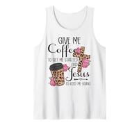 Give Me Coffee To Get Me Started and Jesus To Keep Me Going Camiseta sin Mangas