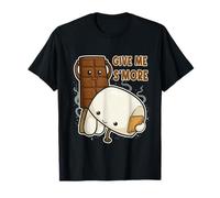 Give Me S'More Chocolate Divertido Adulto Broma Malvavisco Camiseta