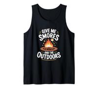 Give me s'mores and The Outdoors, Fife Lake, fun Camiseta sin Mangas