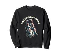Give Me Some Space Astronauta Sentado en la Luna Retro Sudadera