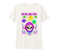 Give Me Some Space Lindo Alien Design Camiseta Premium