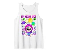 Give Me Some Space Lindo Alien Design Camiseta sin Mangas
