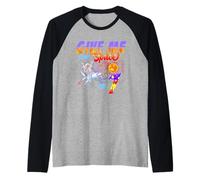 Give Me Some Spaces I'm 7 Year Old Astronauta 7th Birthday Camiseta Manga Raglan
