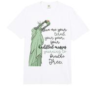 Give Me Your Tired Huddled Masses Statue of Liberty Freedom Comfort Colors Adult Heavyweight T-Shirt