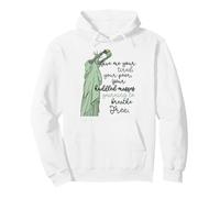 Give Me Your Tired Huddled Masses Statue of Liberty Freedom Sudadera con Capucha