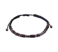 Give My Grandson Love You Forever - Pulsera magnética negra para nieto, diseño de mapa de cumpleaños, talla única, Materiales de mezcla, No es una piedra preciosa