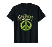 Give Peas a Chance Country Farm Juego de Palabras de Paz gráfico Camiseta