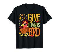 Give Thanks Bro | Funny Turkey Thanksgiving Men Boys Kids Camiseta