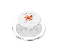 Give Thanks Pretty Biblia Verso Cristiano Naranja Mariposa PopSockets PopGrip para MagSafe