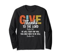 Give Thanks The Lord Psalm 136:1 He Will Fight Exodus 14:14 Manga Larga