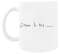 Given To Fly Taza De Café Blanca Taza De Té De Cerámica