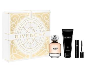 Givenchy L'interdit 50ml EDP + 75ml Body Lotion + Mascara Para Mujer Gift Set