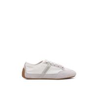 Givenchy- Slim Sneakers in Nylon and Suede- Shoes- Hombre- Blanco- 44 EU- Slim Sneakers in Nylon and Suede