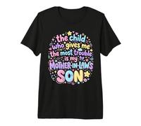 Gives Me Most Trouble Funny Husband Wife Sarcastic Joke Camiseta Premium
